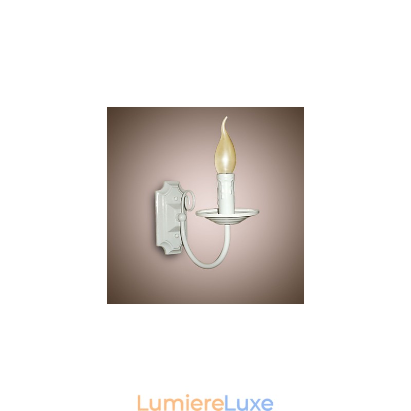 Applique murale simple et moderne à bougie, lampe à tête unique, lampe de chevet pour couloir