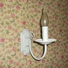 Applique murale simple et moderne à bougie, lampe à tête unique, lampe de chevet pour couloir