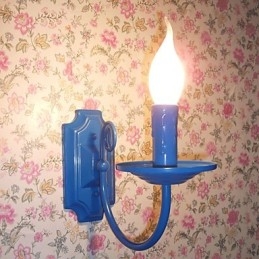 Applique murale simple et moderne à bougie, lampe à tête unique, lampe de chevet pour couloir