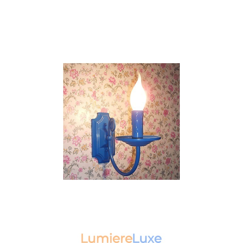 Applique murale simple et moderne à bougie, lampe à tête unique, lampe de chevet pour couloir