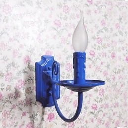 Applique murale simple et moderne à bougie, lampe à tête unique, lampe de chevet pour couloir