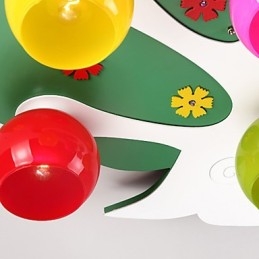 Plafonnier en bois et bambou contemporain moderne