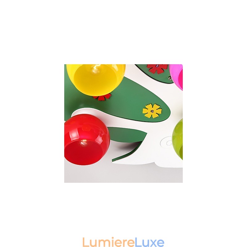 Plafonnier en bois et bambou contemporain moderne