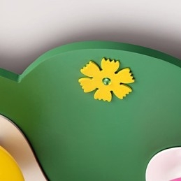 Plafonnier en bois et bambou contemporain moderne