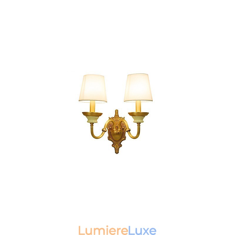 Applique murale simple, traditionnelle et classique en laiton, style mini