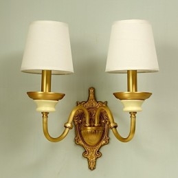 Applique murale simple, traditionnelle et classique en laiton, style mini