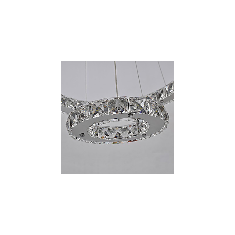 Lustre traditionnel classique en métal chromé