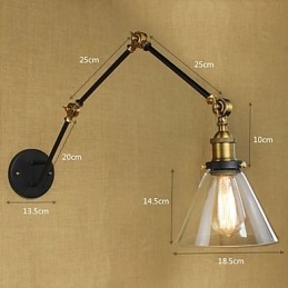 Peinture rétro rustique simple et vintage pour bras pivotant, protection des yeux, lumière ambiante