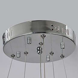 Lustre traditionnel classique en métal chromé