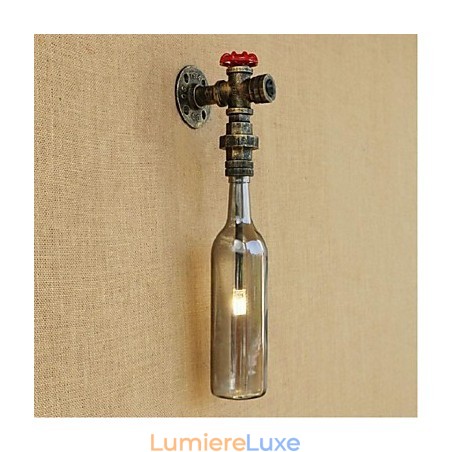 Applique murale bouteille d'eau gris fumé Applique murale bouteille d'eau gris fumé