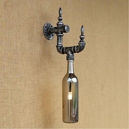 Lampe murale rétro nostalgique avec interrupteur pour café, bar, restaurant, allée, bouteille d'eau