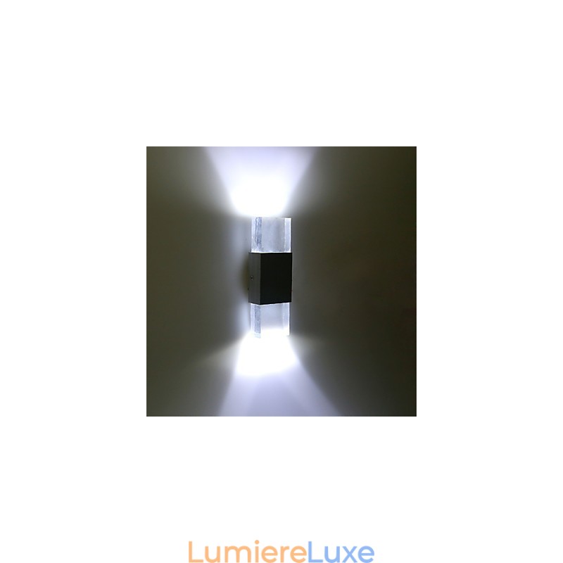 6 douilles pour tubes fluorescents, design moderne et contemporain, pour éclairage d'ambiance, appliques murales