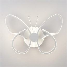 Appliques murales modernes en forme de papillon, créatives en métal et acrylique, pour salon, couloir, chambre à coucher, hôtel, lampe de chevet