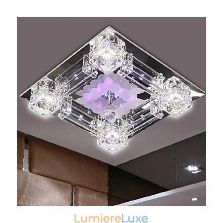 Plafonnier en cristal électrolytique contemporain moderne Plafonnier en cristal électrolytique contemporain moderne