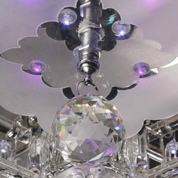 Plafonnier en cristal électrolytique contemporain moderne