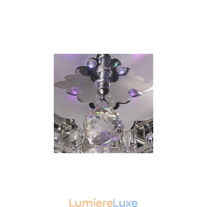 Plafonnier en cristal électrolytique contemporain moderne