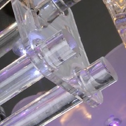 Plafonnier en cristal électrolytique contemporain moderne