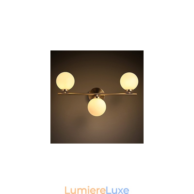 Applique murale en verre moderne et contemporaine en bronze pour mini appliques murales à éclairage ascendant