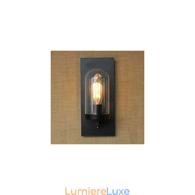 Lampe murale Edison simple en verre pour restaurant, bar, allée, escalier, campagne américaine
