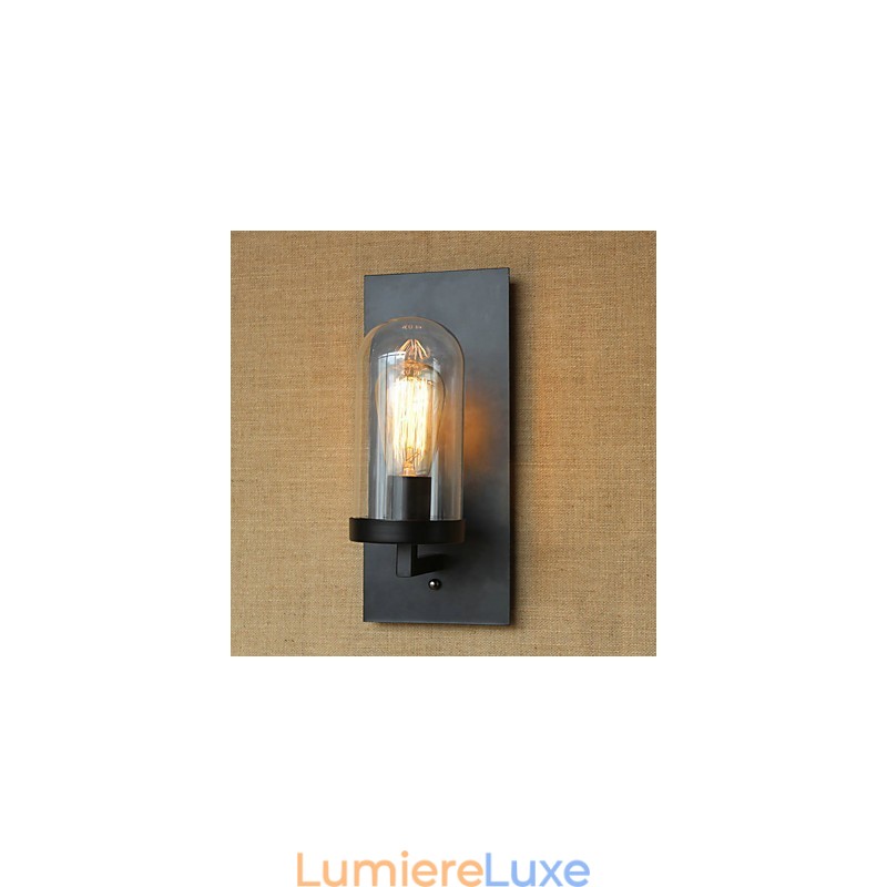 Lampe murale Edison simple en verre pour restaurant, bar, allée, escalier, campagne américaine