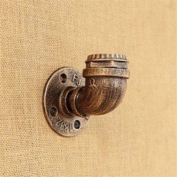 Applique murale style mini avec éclairage d'ambiance et peinture rétro country