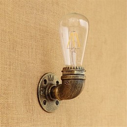 Applique murale style mini avec éclairage d'ambiance et peinture rétro country
