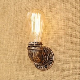 Applique murale style mini avec éclairage d'ambiance et peinture rétro country