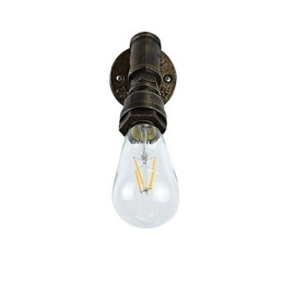 Applique murale en fer forgé, lampe sabre laser noire muette sur le mur
