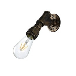 Applique murale en fer forgé, lampe sabre laser noire muette sur le mur