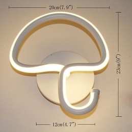 Lampe murale circulaire en aluminium, design minimaliste moderne, idéal pour une chambre à coucher, un couloir ou un hôtel