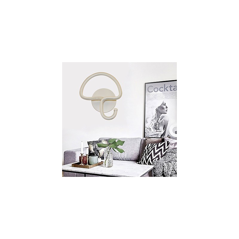 Lampe murale circulaire en aluminium, design minimaliste moderne, idéal pour une chambre à coucher, un couloir ou un hôtel