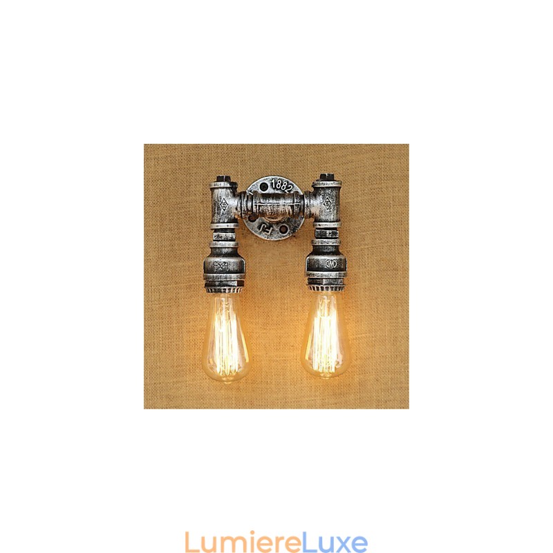 Peinture rétro rustique de style chalet pour appliques murales à lumière ambiante de style mini