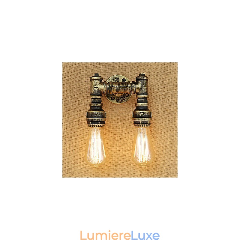 Peinture rétro rustique de style chalet pour appliques murales à lumière ambiante de style mini