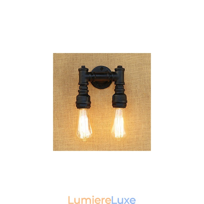 Peinture rétro rustique de style chalet pour appliques murales à lumière ambiante de style mini