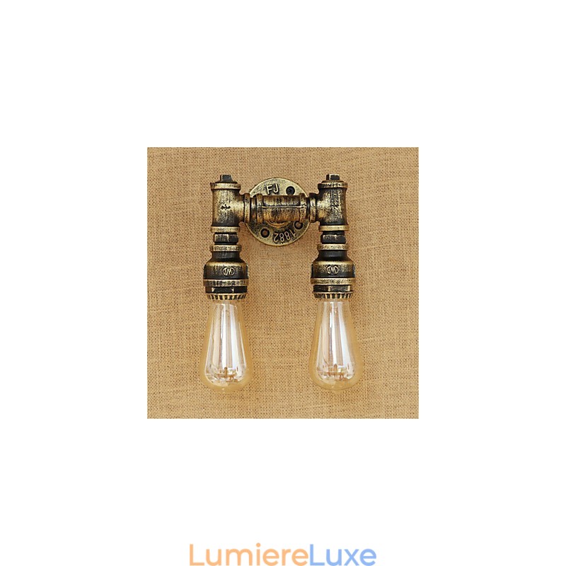 Peinture rétro rustique de style chalet pour appliques murales à lumière ambiante de style mini