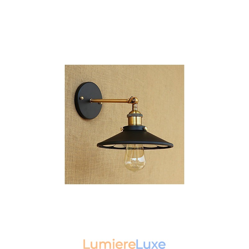 Applique murale style mini avec éclairage d'ambiance et peinture rétro country