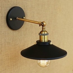 Applique murale style mini avec éclairage d'ambiance et peinture rétro country