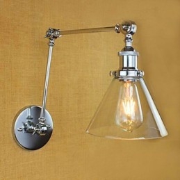 Lampes à bras pivotant de style mini, style rétro, galvanisées