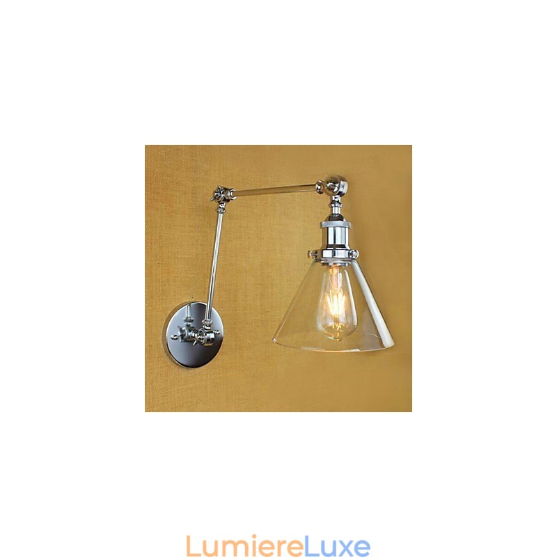 Lampes à bras pivotant de style mini, style rétro, galvanisées