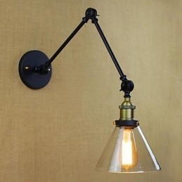 Lampes à bras pivotant de style mini, style rétro, galvanisées
