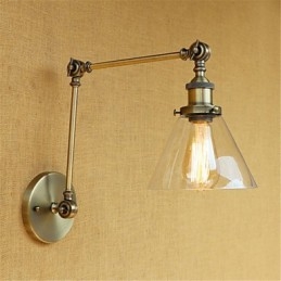 Lampes à bras pivotant de style mini, style rétro, galvanisées