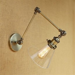 Lampes à bras pivotant de style mini, style rétro, galvanisées