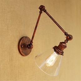 Lampes à bras pivotant de style mini, style rétro, galvanisées