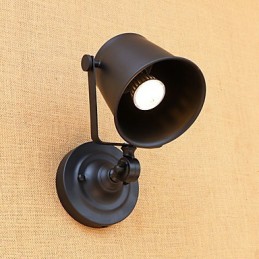 Peinture rétro rustique de style mini pour protection des yeux, éclairage d'ambiance mural