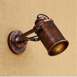 Peinture rétro rustique de style mini pour protection des yeux, éclairage d'ambiance mural