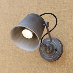 Peinture rétro rustique de style mini pour protection des yeux, éclairage d'ambiance mural