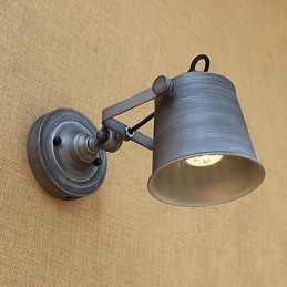 Peinture rétro rustique de style mini pour protection des yeux, éclairage d'ambiance mural
