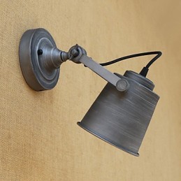 Peinture rétro rustique de style mini pour protection des yeux, éclairage d'ambiance mural