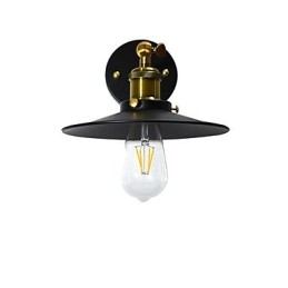 Applique murale simple en fer avec sabre laser noir muet