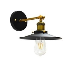 Applique murale simple en fer avec sabre laser noir muet